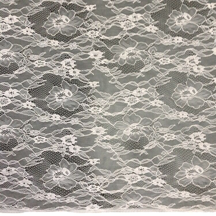 quality High Quality White Nylon Lace Fabric with Eco-Friendly 3D Soft Flower Embroidery Trim for Wedding Evening Dresses Shoes Bags factory