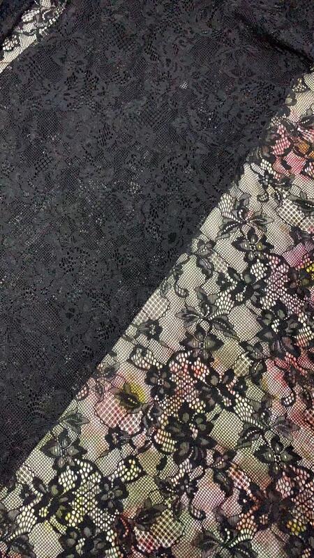 quality Imported Soft High Elasticity Lace Mesh Fabric Plain Color Hollow Without Hooking for Silk Base T-shirt Dresses factory