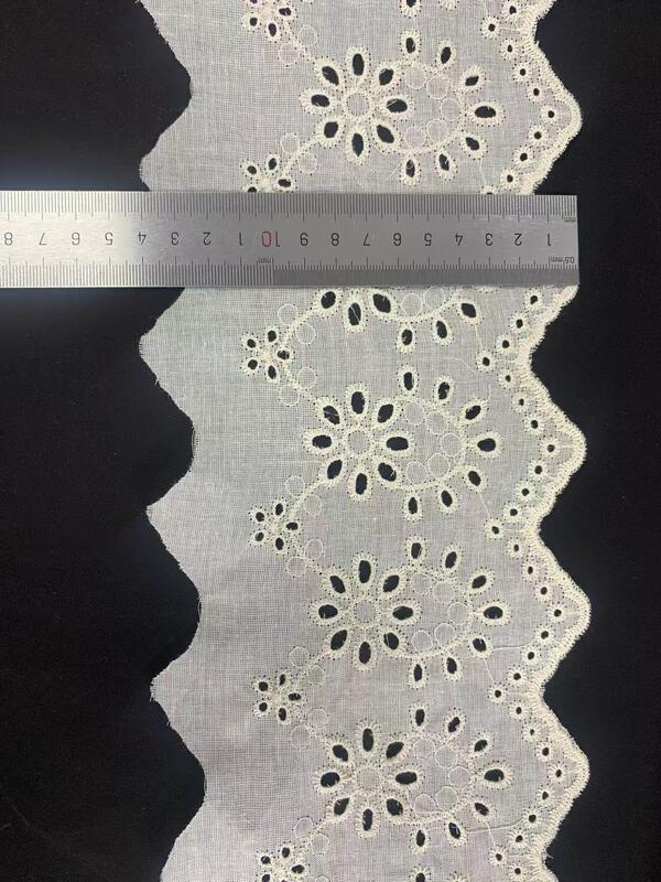 quality Classic Style Ladies' Dress Suits Chicken Pattern Embroidered Lace Trim Total Width 14cm Pattern 11cm+3cm Blank Chicken Lace factory