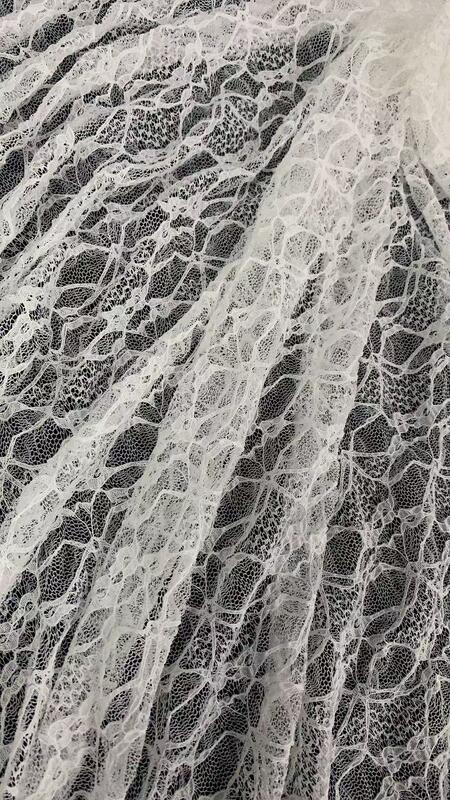 quality French Luxury Lace Fabric  Flower Patterns Soft Embroider  Lace Fabric Suitable for  Pajamas Textile Decoration factory