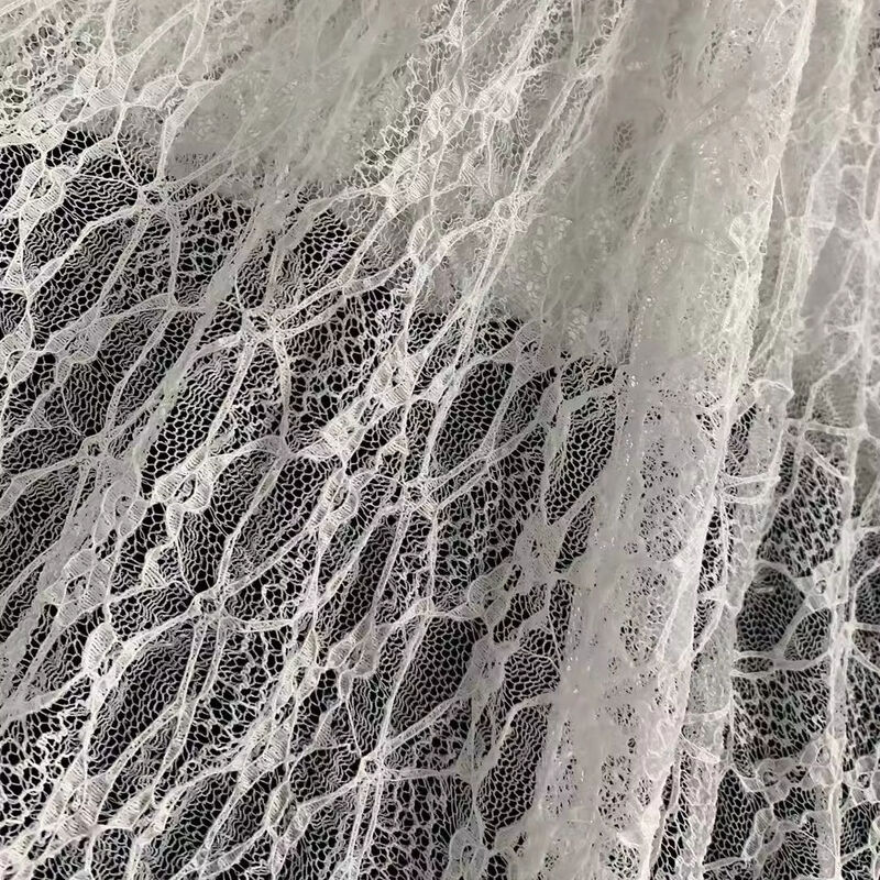 quality French Luxury Lace Fabric  Flower Patterns Soft Embroider  Lace Fabric Suitable for  Pajamas Textile Decoration factory