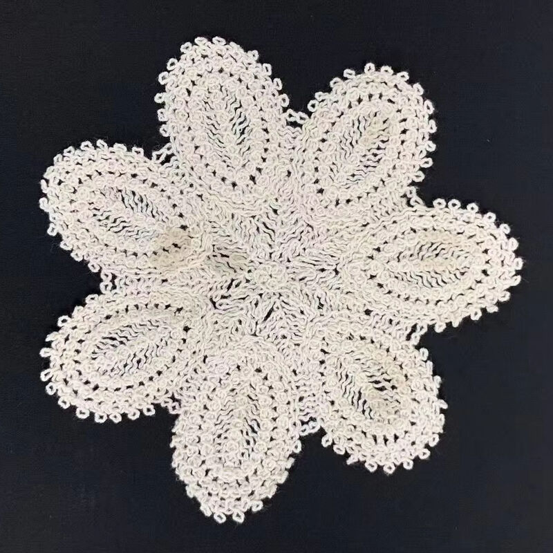 quality Vintage Thickened Lace Doily Fabric Cotton Thread Woven DIY Manual Clothing Decoration factory