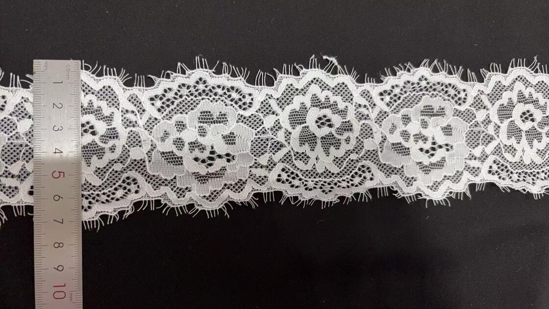 Quality Elegant Vintage Sexy Stylish Floral French Eyelash Chantilly Lace Trims Edge Strips Eco-Friendly Bags Accessories factory