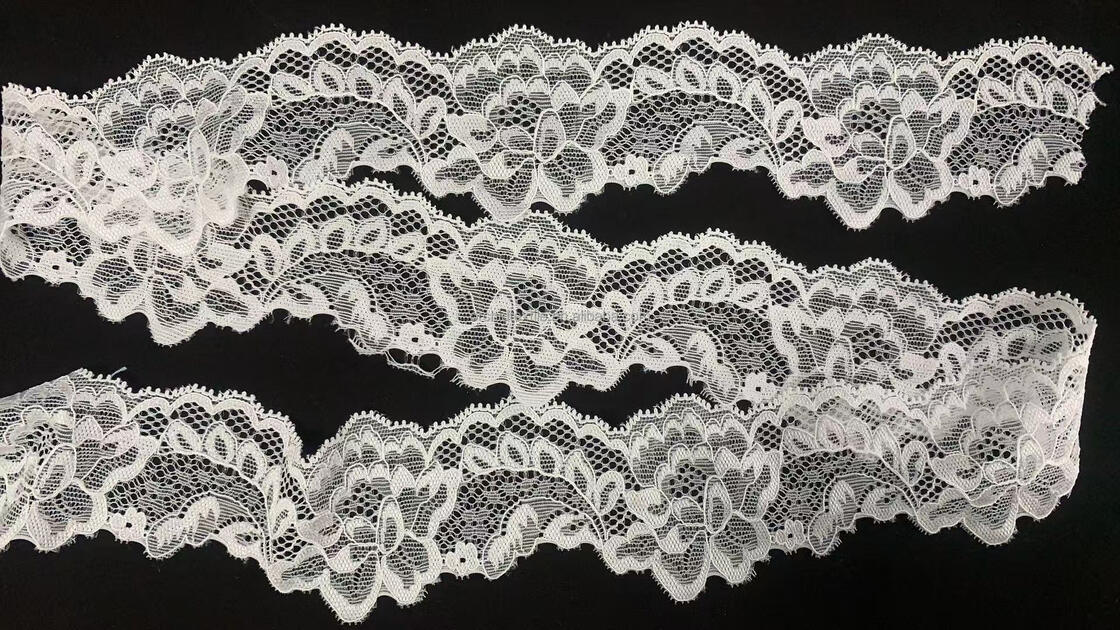 quality DIY Water-Soluble Elastic Lace Clothing Accessories with Eyelash Waves for Dress Lace Fashionable and Versatile factory