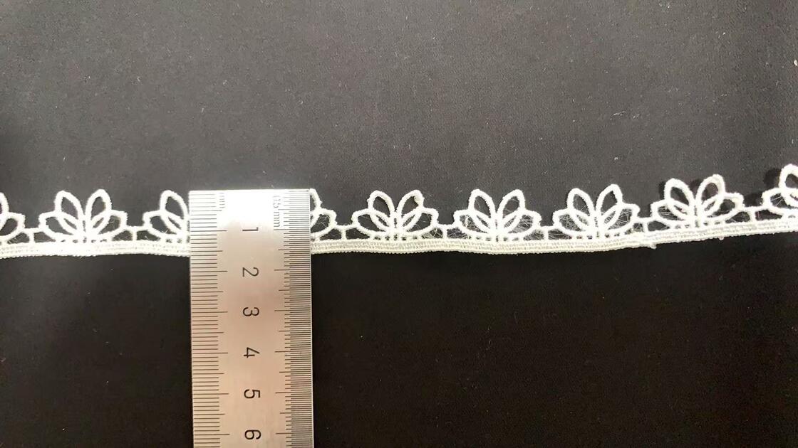 Quality Polyester White Embroidery Sexy Vintage Bridal Wedding Lace Trimming 1.5-cm Guipure for Lace Net Ribbons Trim Water Soluble factory