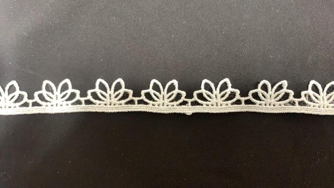 Quality Polyester White Embroidery Sexy Vintage Bridal Wedding Lace Trimming 1.5-cm Guipure for Lace Net Ribbons Trim Water Soluble factory