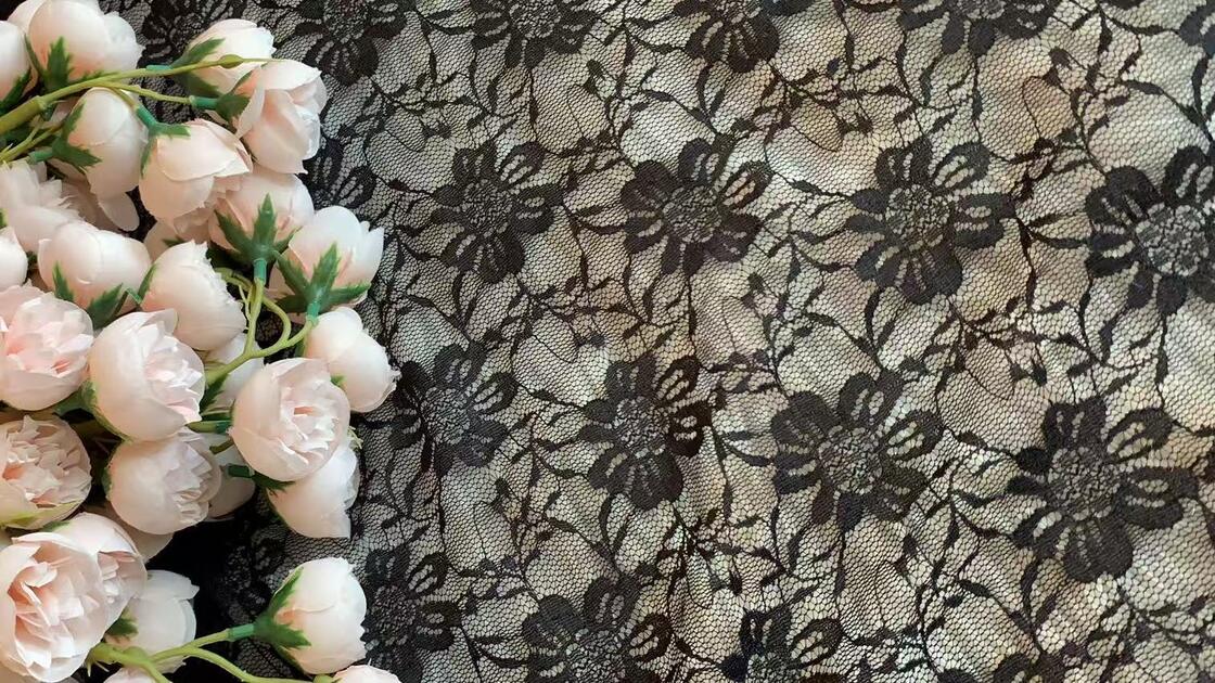 Quality 2025 New Nylon-Spandex Lace Jacquard Fabric Fashion Clothing and Lace Accessories factory