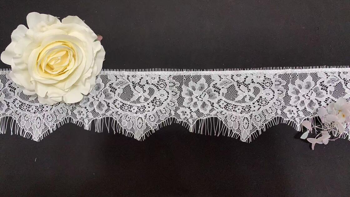 Quality 9cm Nylon Floral French Style Lace Edge Decoration, Shangtiyi Eyelash Edge Decoration, Suitable for Clothing factory