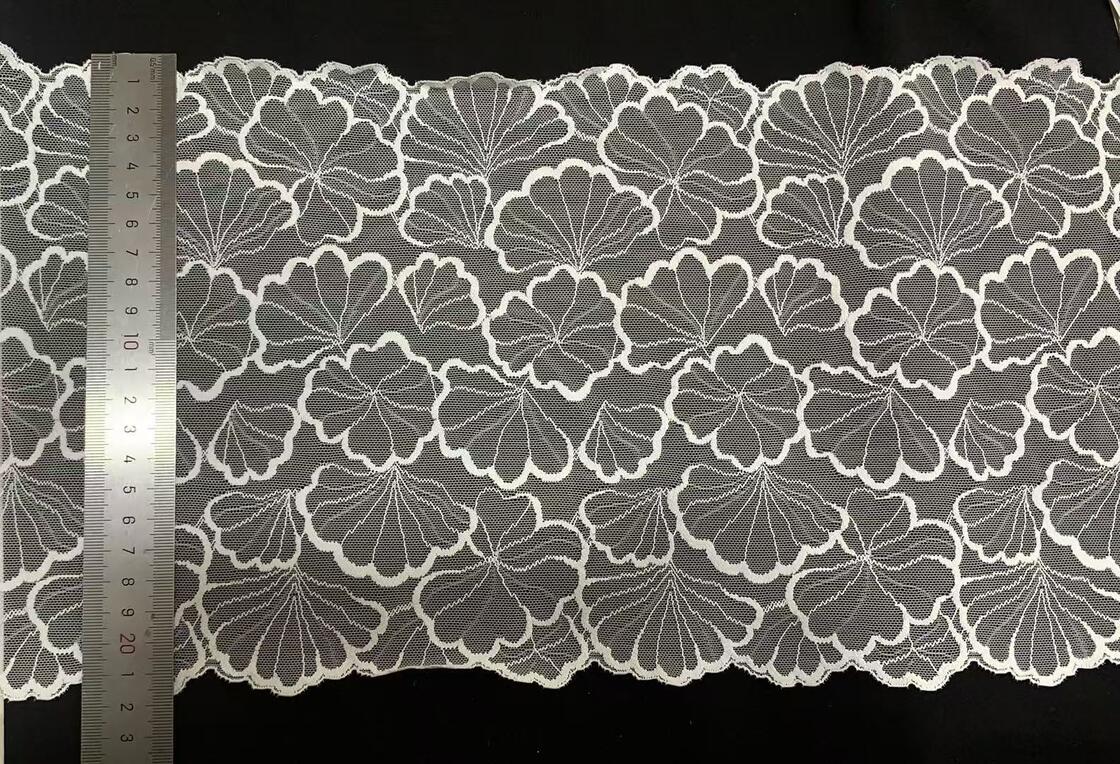 Quality Spring and Summer New Wholesale 19-23cm French Floral Polyester Lace Trim, Suitable for Skirts, Wedding Dresses factory
