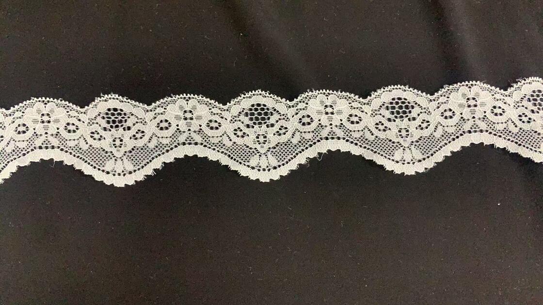 Quality Floral French Lace Spandex/Nylon Formal Elastic Decoration for Clothing Pajamas Sleeves Shoes & Bags factory