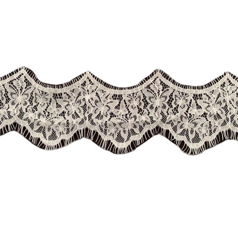 Quality New Wholesale Clothing Accessories 7.5cm Brocade Cotton French Elegant Lace factory