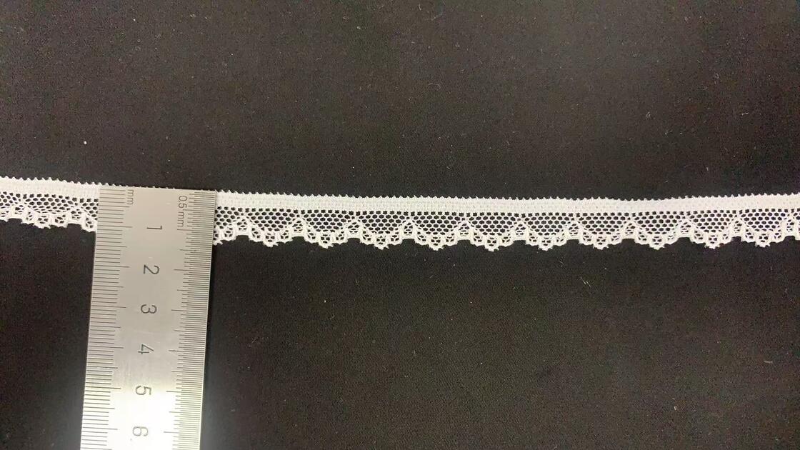 Quality Wholesale Elastic  Nylon Spandex Flower Wedding Lace Decoration 3cm 4cm White Elastic for Lingerie for Bridal Wholesaling factory