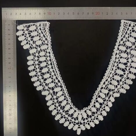 Quality Factory Custom Clothing with Decorative Cut Lace Neck Collar Embroidery Quick Production Available factory