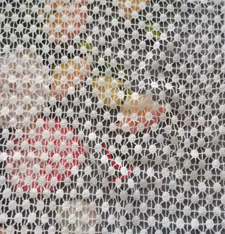 Quality High Quality Flower Embroidery Lace Fabric Water Soluble Polyester for Ladies' Garments and Bags factory