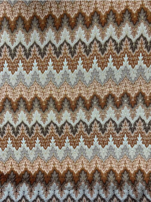 Quality Ethnic Style DIY Sofa Cover Fine Canvas Printed Wavy Stripes Lace Fabric for Dormitory Tablecloth and Bag Fabric factory