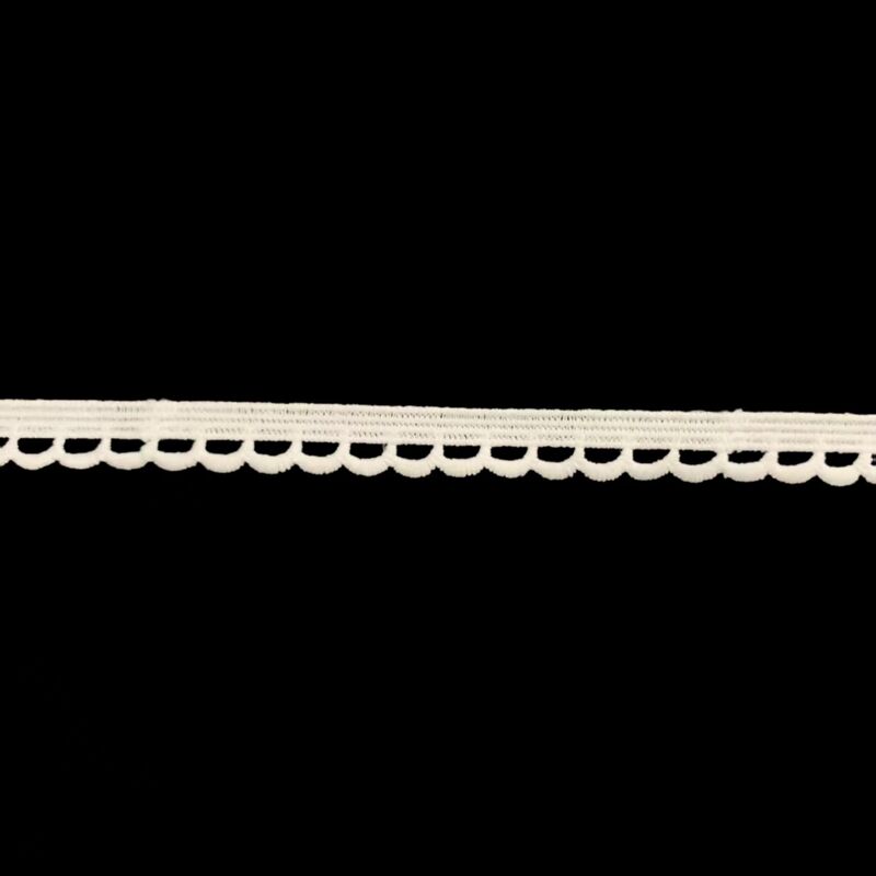 Quality Single Sided Milk Silk Water-soluble Embroidery Lace Trim, Barcode Lolita Dog Tooth Wavy Edge, Non Stretch Clothing Accessories factory