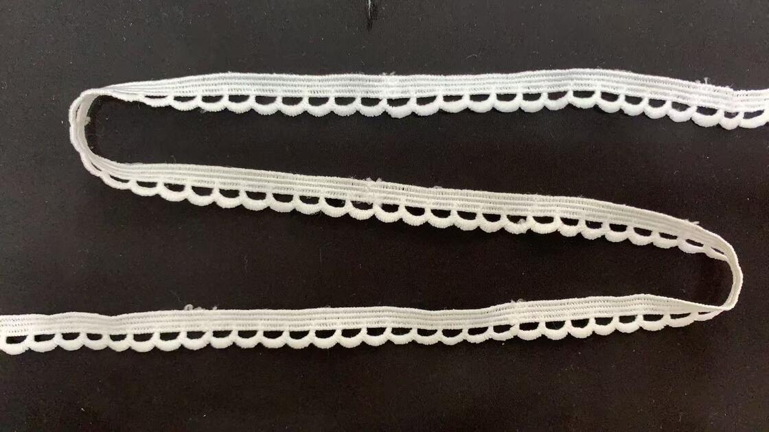 Quality Single Sided Milk Silk Water-soluble Embroidery Lace Trim, Barcode Lolita Dog Tooth Wavy Edge, Non Stretch Clothing Accessories factory