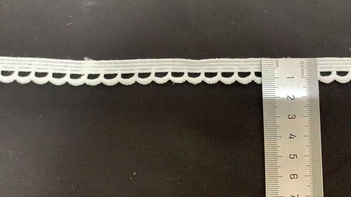 Quality Single Sided Milk Silk Water-soluble Embroidery Lace Trim, Barcode Lolita Dog Tooth Wavy Edge, Non Stretch Clothing Accessories factory