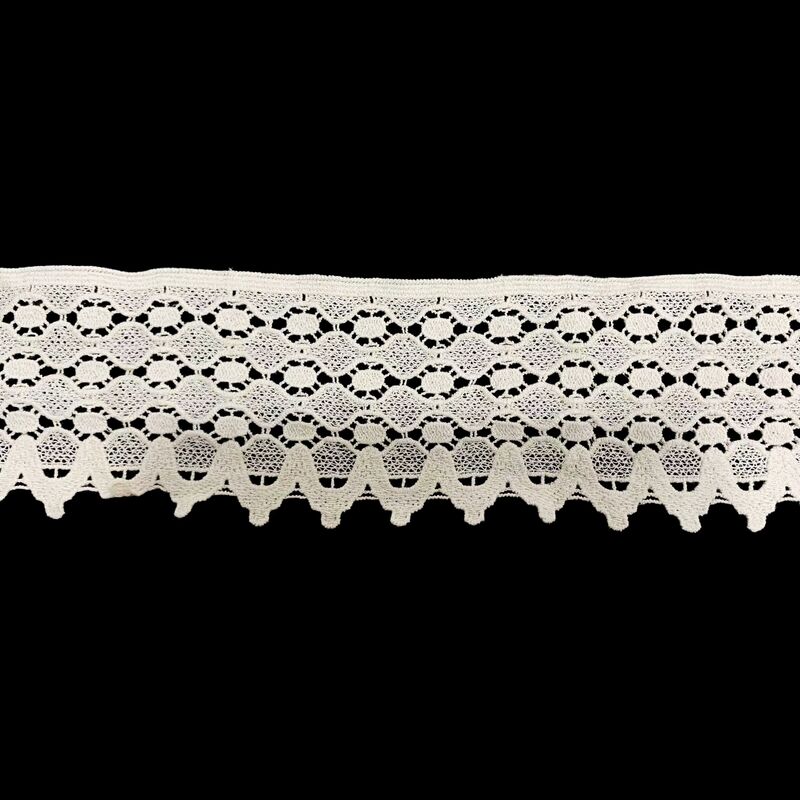 Quality HIGH-QUALITY COTTON WATER-SOLUBLE CUSTOM EMBROIDERY LACE FOR WEDDING AND PARTY DRESSES factory