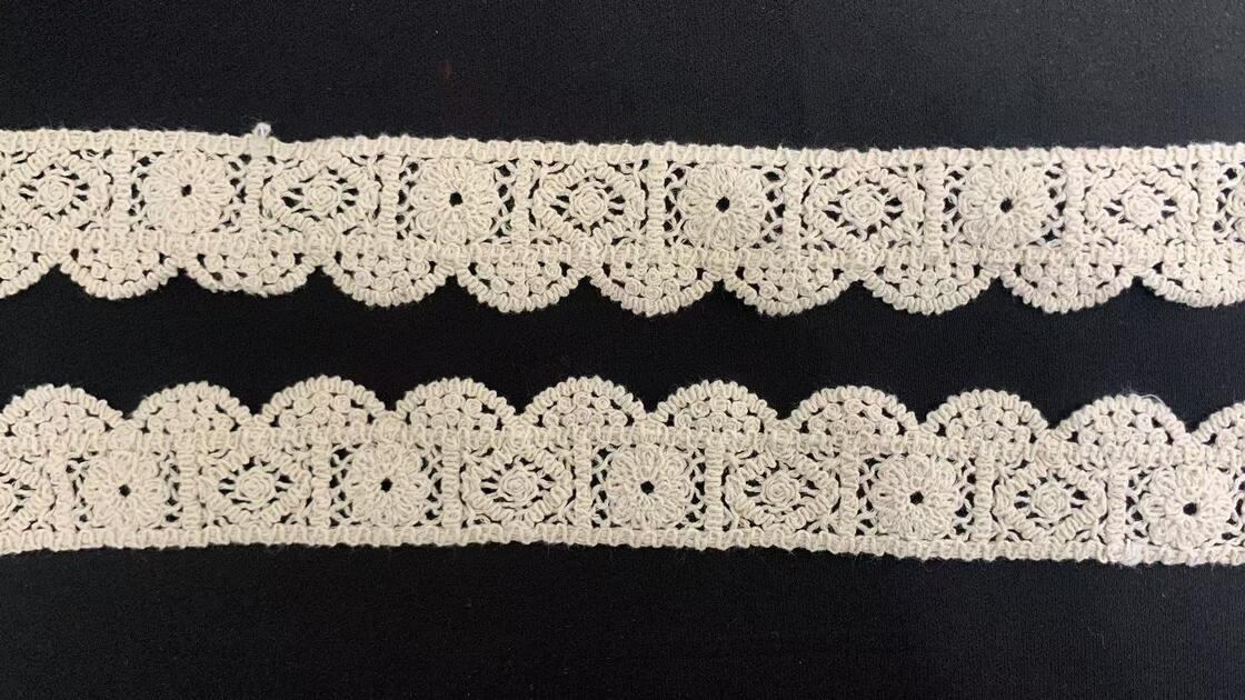 Quality 4cm Water-Soluble Guipure Lace Trim with Rope Embroidery for Women's Summer Vest Dress factory