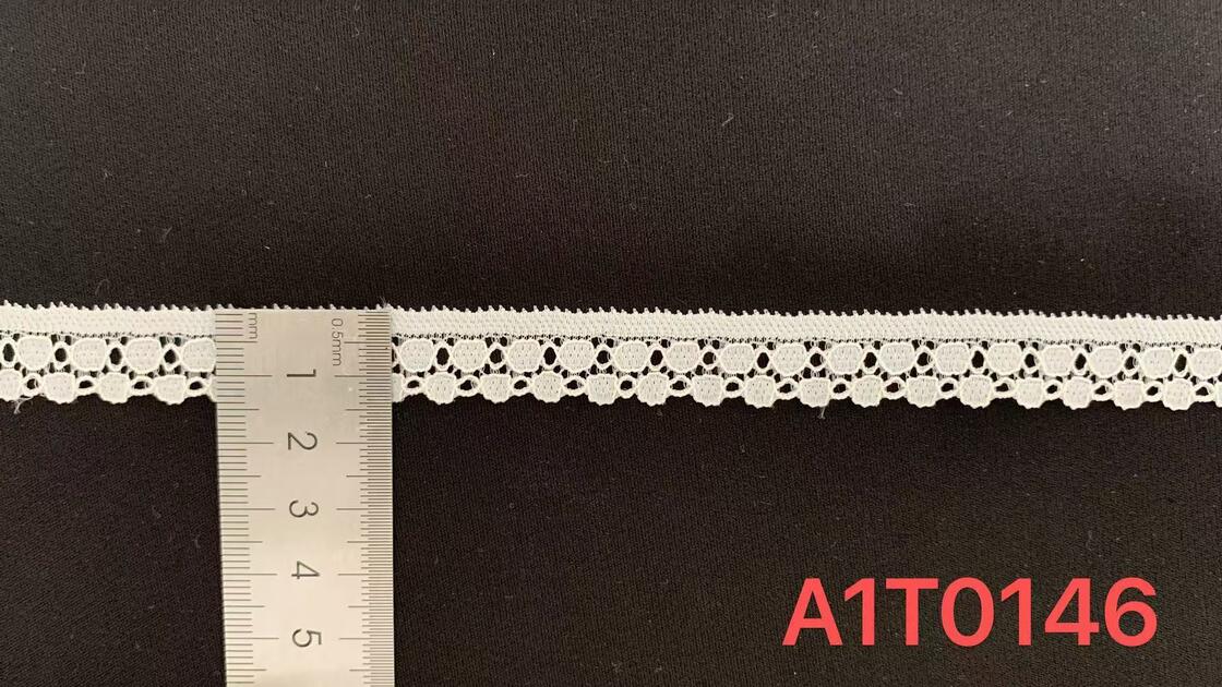 Quality Vintage Scalloped Openwork Nylon Spandex Lace Trim, Soft Elastic for Boho Dress & Bridal Handcraft Embellishment factory