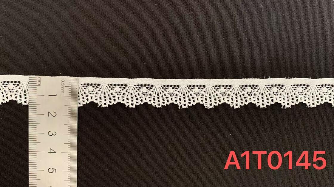 Quality Grace Arch Fan Hollow Nylon Spandex Elastic Lace Trim for Lingerie Wedding Dress Apparel DIY Decor factory