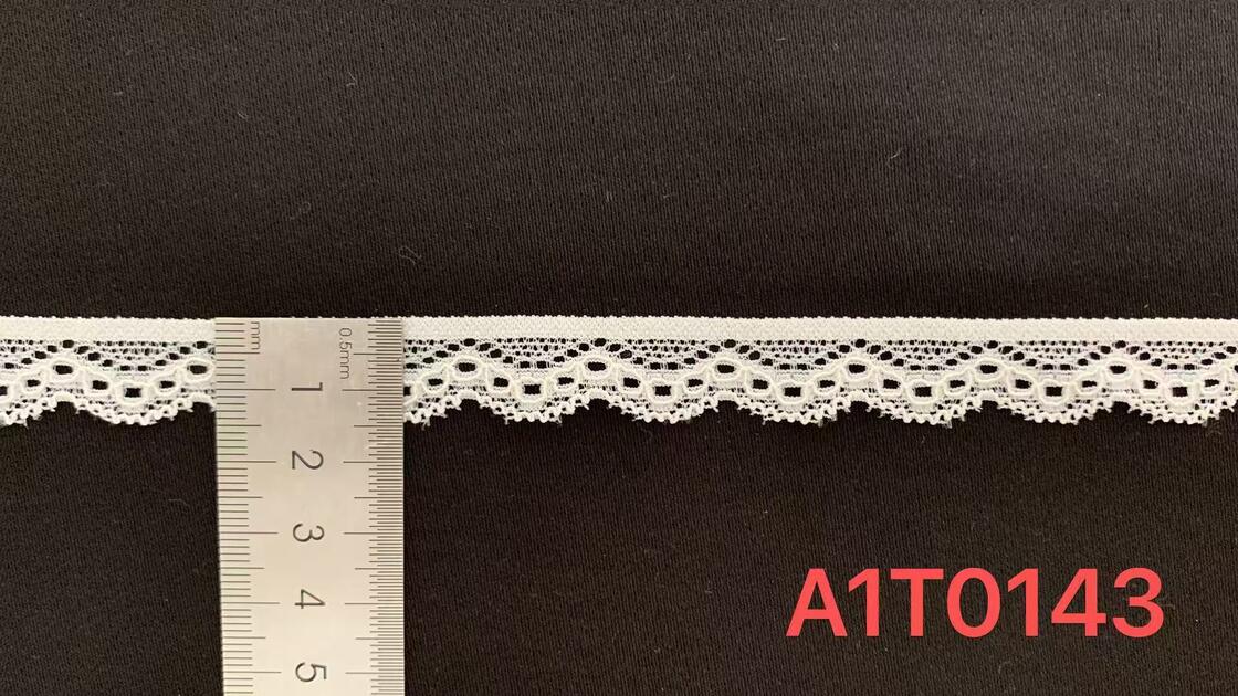 Quality Chic Tiered Openwork Oval Hole Nylon Spandex Elastic Lace Trim for Daily Dress Vintage Handcraft Embellishment factory