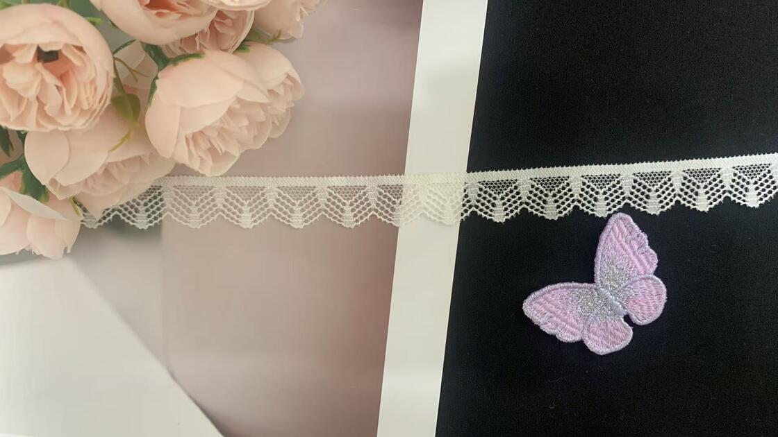Quality Neat Triangle Honeycomb Mesh Nylon Spandex Elastic Lace Trim for Lingerie Underwear Pajama DIY Garment Decro factory