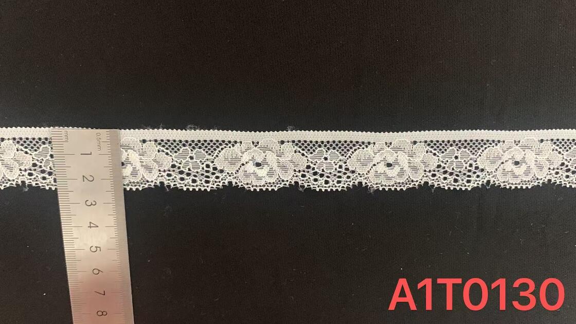 Quality Elegant Vintage Floral Nylon Lace Trim with Mesh Openwork for Women's Dresses, Blouses and Home Textile factory