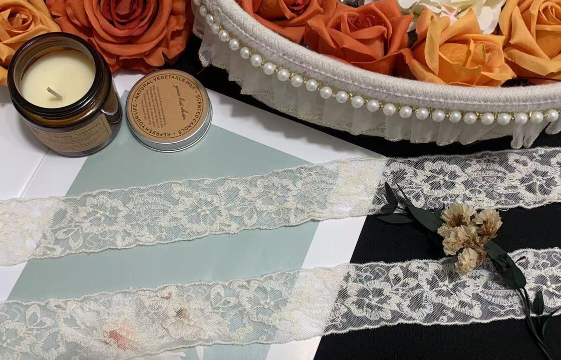 Quality Vintage Eco-Friendly French Lace Mesh Fabric Water-Soluble Embroidery LACE Trim for Women's Dresses & Home Decor factory