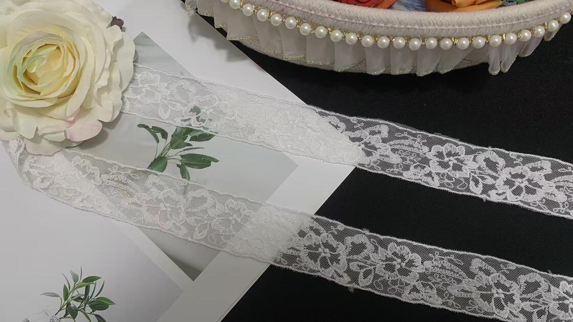 Quality Vintage Eco-Friendly French Lace Mesh Fabric Water-Soluble Embroidery LACE Trim for Women's Dresses & Home Decor factory