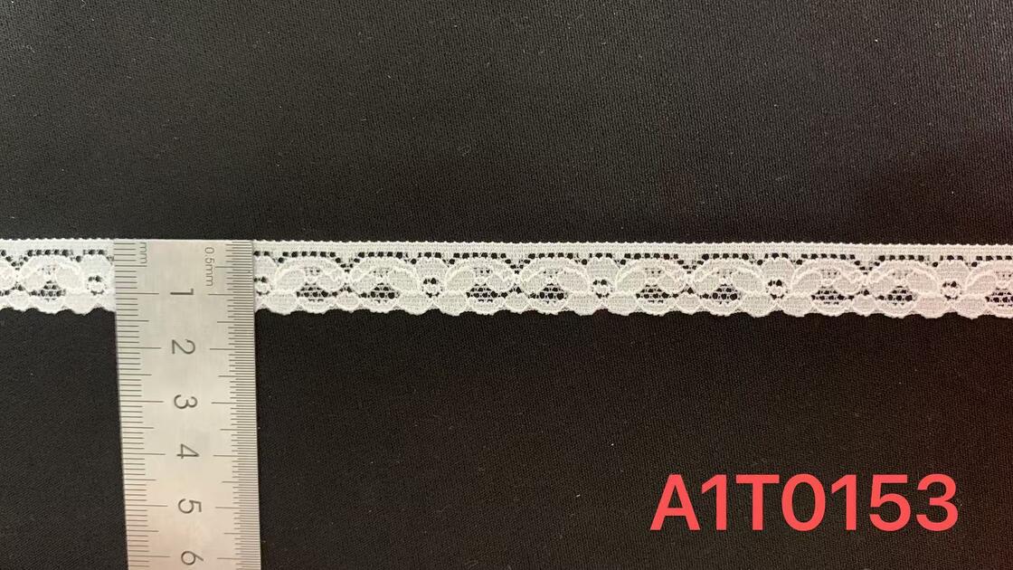 Quality Vintage  Bloom Streach Lace Trim, Soft Nylon Knitted Floral Border For Summer Dresses & Undergarments factory