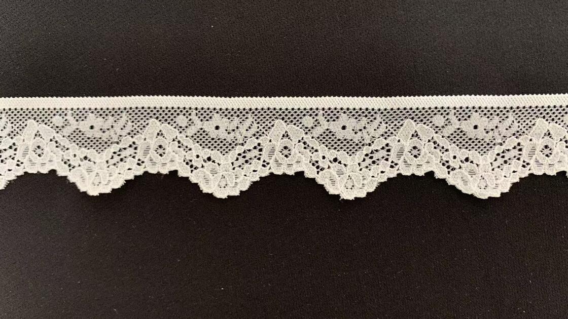 Quality 3.5cm Retro Double-sided Floral Scallop Lace factory