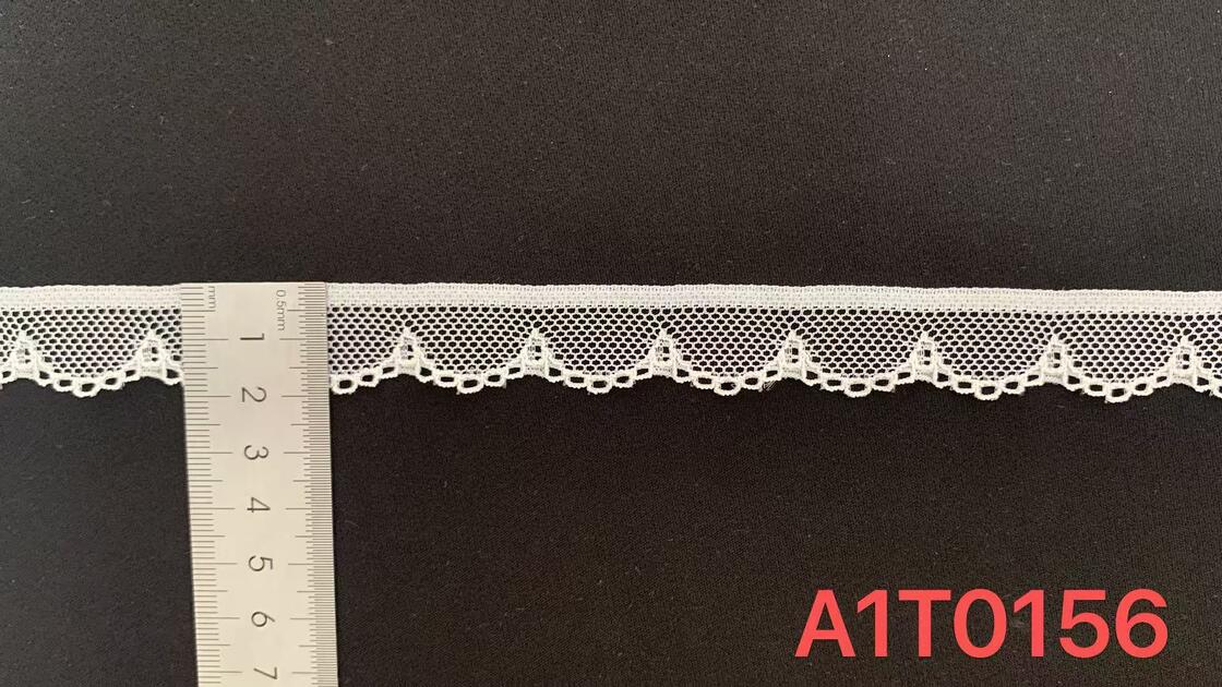 Quality 2cm Exquisite Knitted Mesh Lace Trim with Breathable Hollow-out Design, Soft for Underwear, Sewing DIY and Home Textile Edging factory