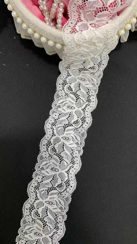 Quality 6cm No Irritation Stretch Flower Lace Trim Ideal for Intimates, Slip Dresses & Handmade Clothing Embellishment factory