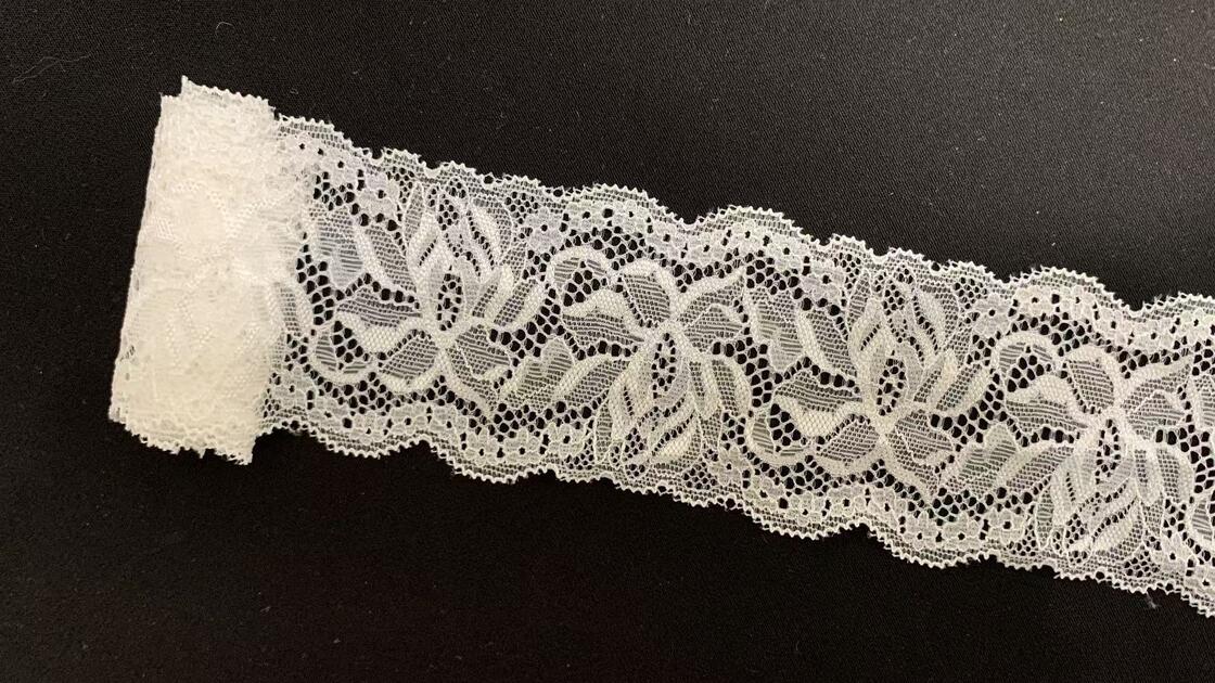Quality 6cm No Irritation Stretch Flower Lace Trim Ideal for Intimates, Slip Dresses & Handmade Clothing Embellishment factory