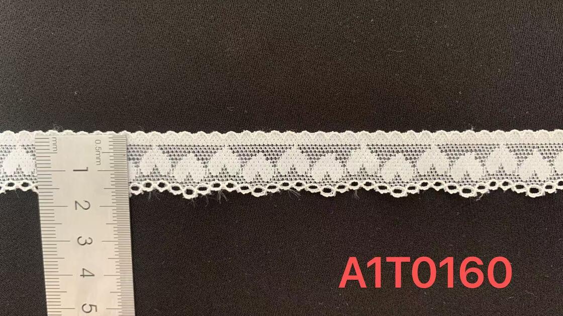 Quality Exquisite Openwork Pattern Stretch Lace Trim with Delicate Eyelet Design Soft Nylon Fabric for Women's Dresses and Lingerie factory