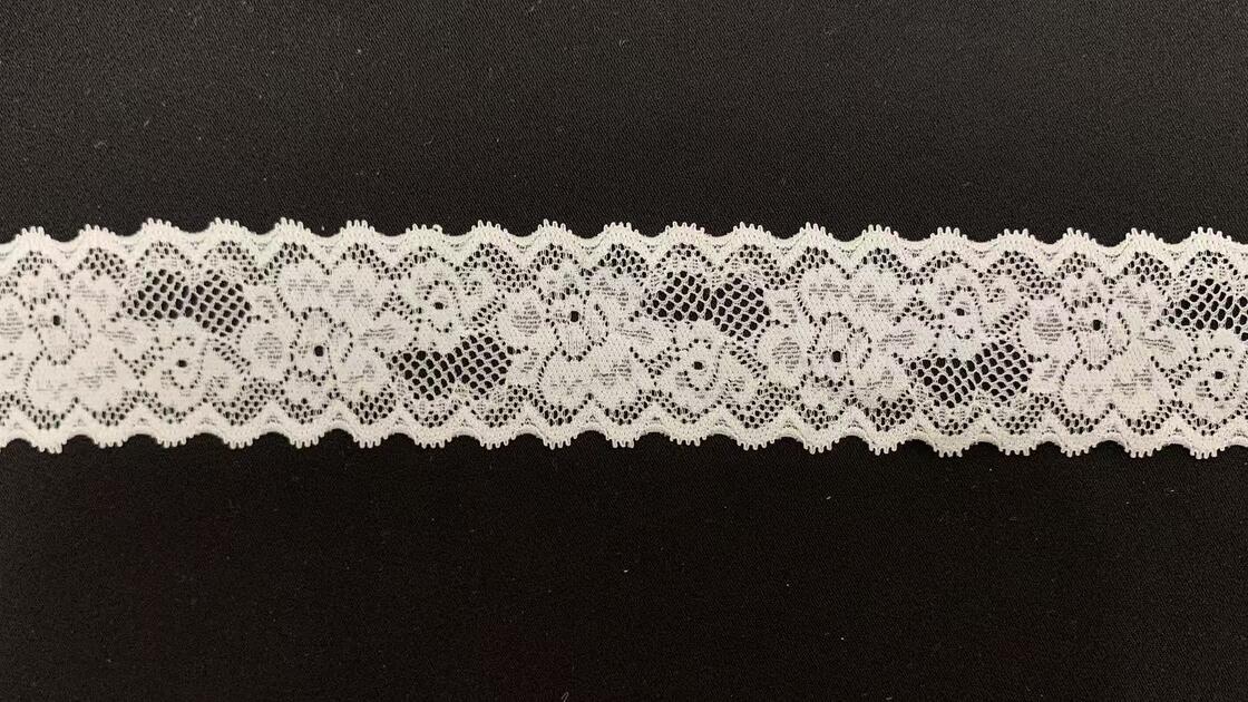Quality 4cm Multi-Use Elastic Hollow Flower Lace Trim Premium Sewing Supply For Underwear, Dresses & Handcrafts factory