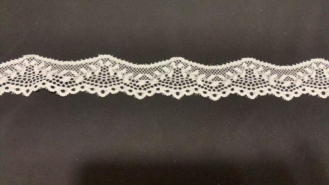Quality 3.5cm Premium Soft Ammonia Elastic Hollow Flower Lace Trim Breathable Floral Edging for Underwear, Evening Gowns & Handmade Decoration factory