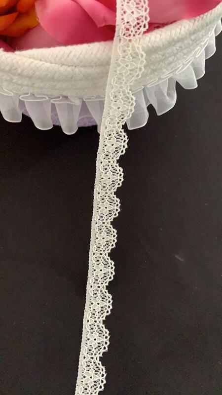 Quality 1.5CM High Recovery Spandex Nylon Floral Hollow Lace Trim Comfort Stretch Border for Intimates, Slip Dresses & Garment Embellishment factory