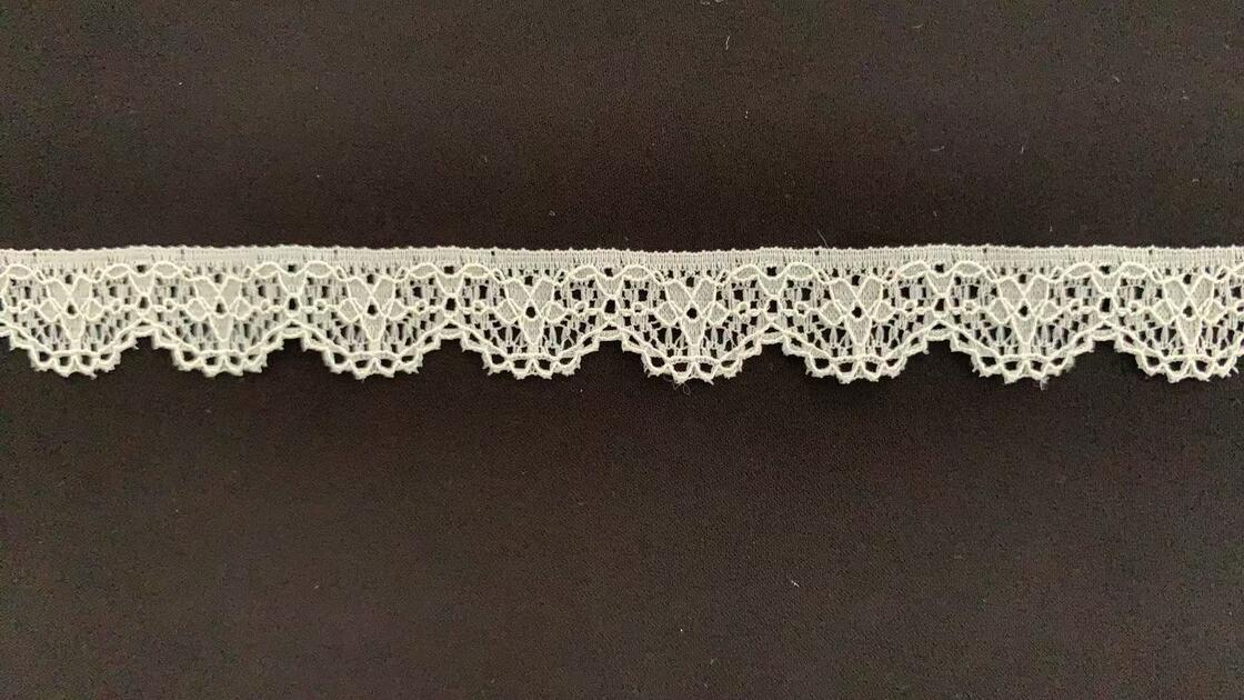 Quality 1.5CM High Recovery Spandex Nylon Floral Hollow Lace Trim Comfort Stretch Border for Intimates, Slip Dresses & Garment Embellishment factory