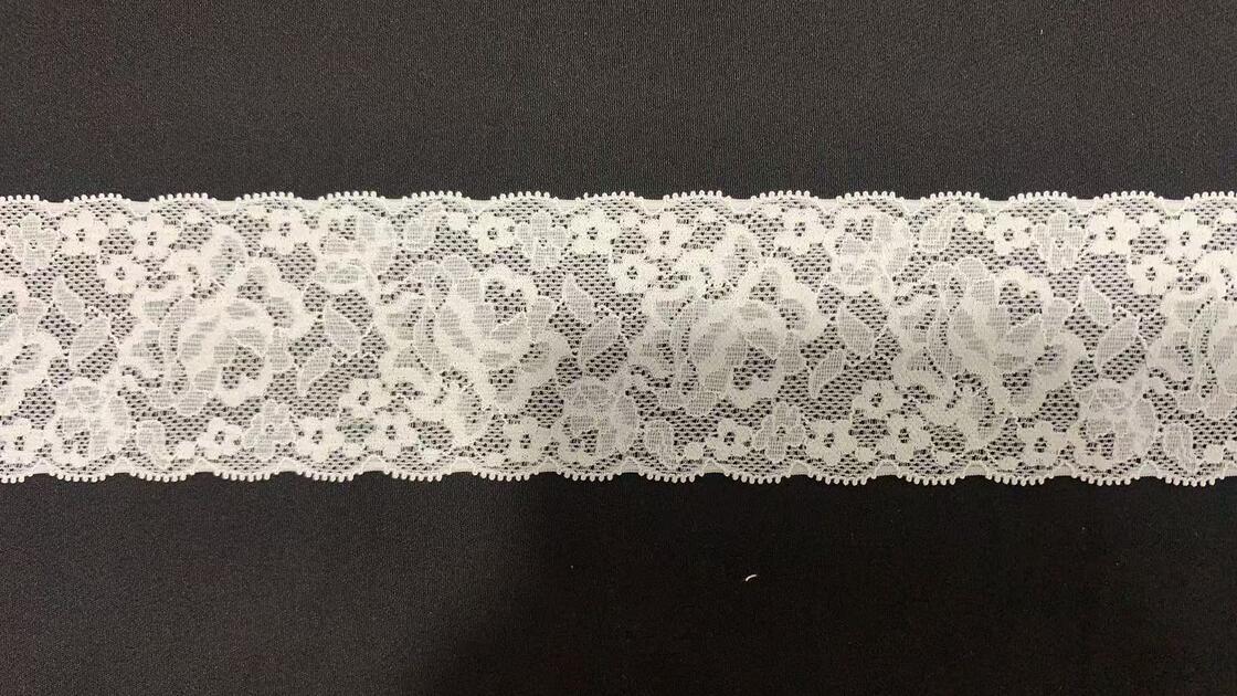 Quality 6CM Vintage Romantic Hollow Floral Elastic Lace Trim Durable Spandex Edging for Lingerie, Formal Dresses & Home Textile DIY factory
