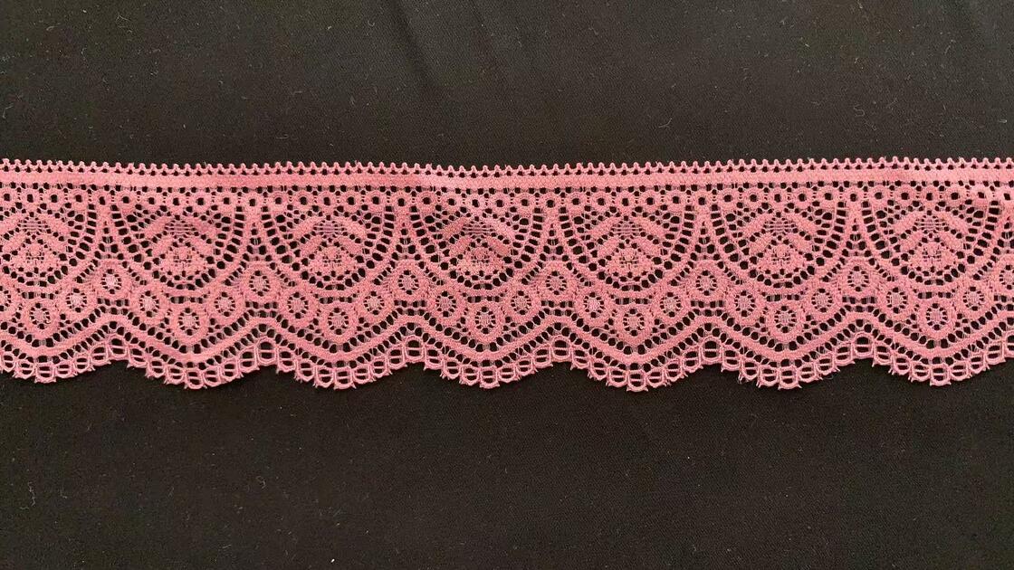 Quality 5.5CM Romantic Retro Hollow Floral Spandex Elastic Lace Edging Wear-resistant Stretch Trim for Underwear, Evening Dresses & Curtain Textile DIY factory