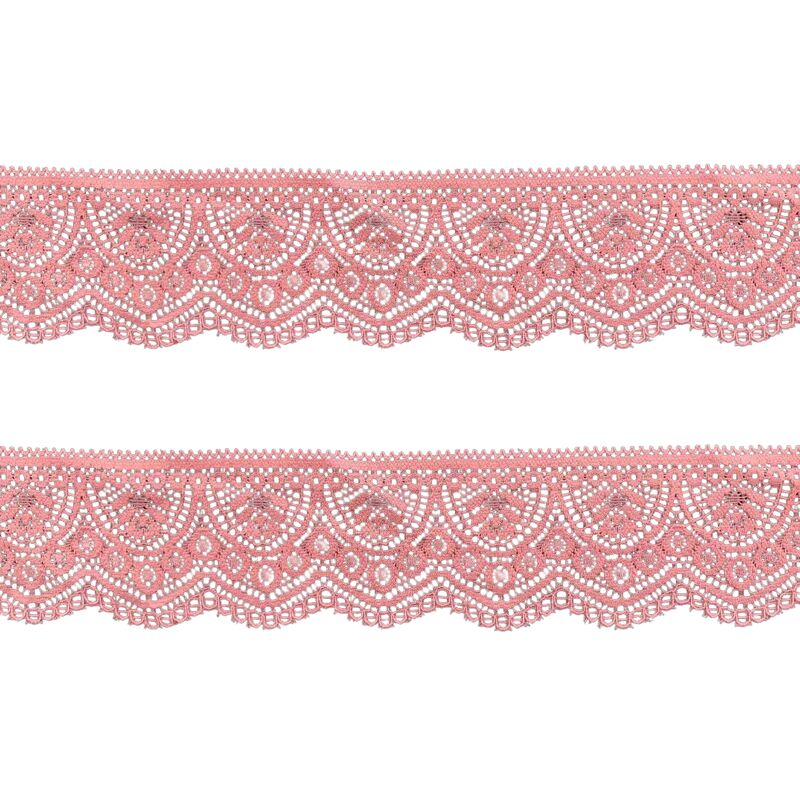Quality 5.5CM Romantic Retro Hollow Floral Spandex Elastic Lace Edging Wear-resistant Stretch Trim for Underwear, Evening Dresses & Curtain Textile DIY factory