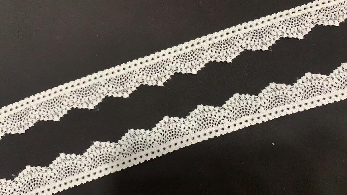 Quality 3CM Classic Vintage Hollow Blossom Elastic Lace Ribbon Flexible Spandex Trimming for Lingerie Slips, Formal Outfits & Pillowcase DIY Projects factory