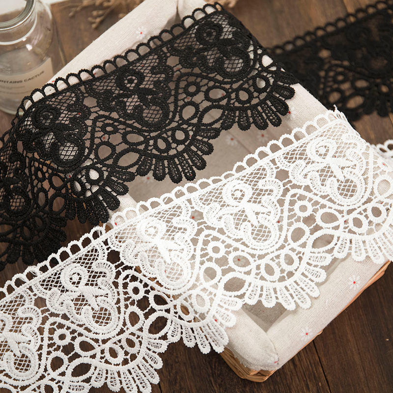 Quality 8.5cm Skin-Friendly Milk Silk Floral Scalloped Lace Trim, Stretch White Floral Elastic Lace Ribbon, High Drape Lace Fabric Strip for Dresses, Loungewear, Home Decor & Sewing DIY Projects factory