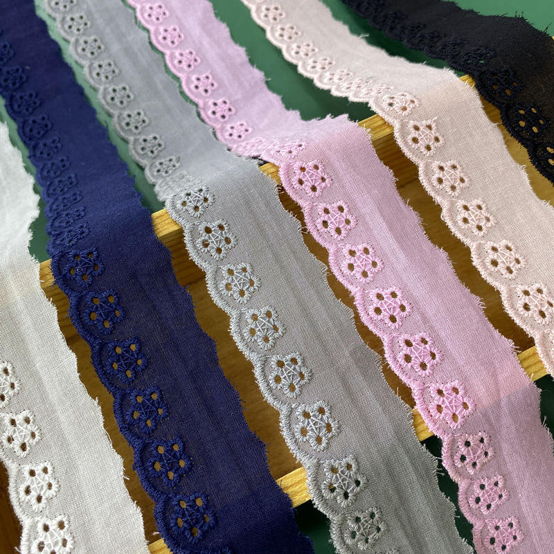 Quality Vintage Middle East Cotton Lace Trim Decorative Lace Edging for Fashion Garment DIY Textile Crafts Accessories factory