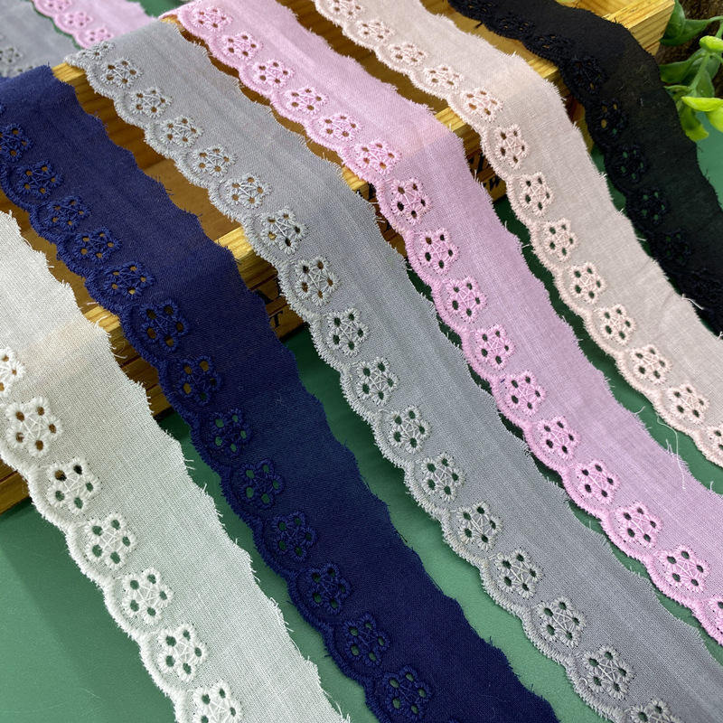 Quality Vintage Middle East Cotton Lace Trim Decorative Lace Edging for Fashion Garment DIY Textile Crafts Accessories factory