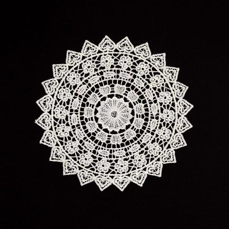 Quality Eco-Friendly Polyester Embroidery Patches with Heart & Flower Shapes for Ladies' Clothing and Wedding Decor Accessories factory