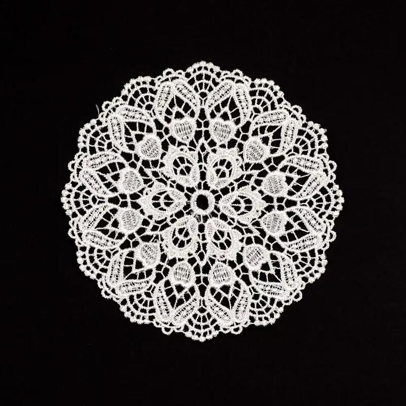 Quality Eco-Friendly Polyester Embroidery Patches with Heart & Flower Shapes for Ladies' Clothing and Wedding Decor Accessories factory